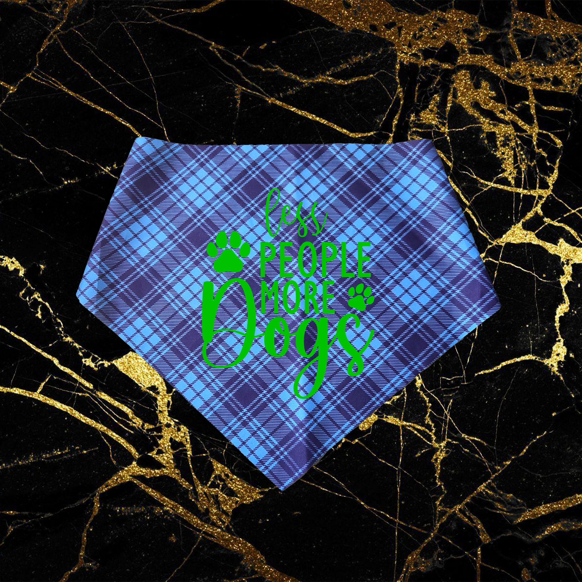 Less People More Dogs_Light Green