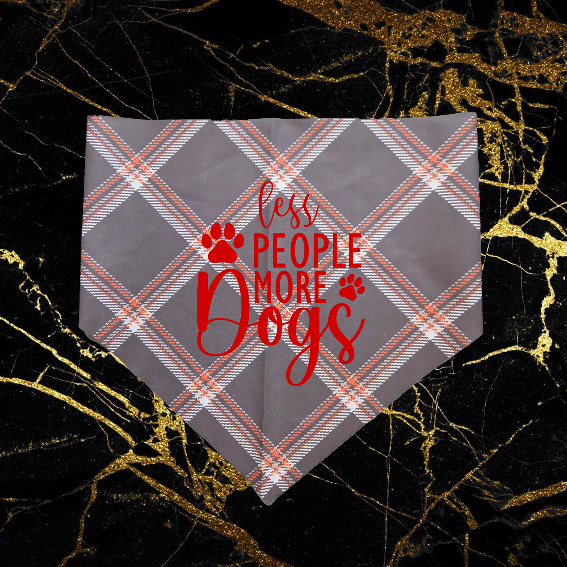 Less People More Dogs_Red